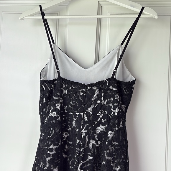 Elegant Classy Black Lace Dress small - Picture 5 of 6